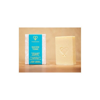 Savon tonique à la cire d’abeille parfum romarin et citron 110 g