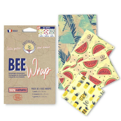 Bee Wrap pack des curieux 4 emballages Original