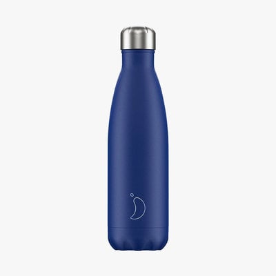 Bouteille bleu mat  